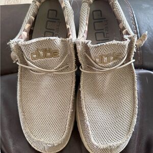 Hey Dude Unisex Wally Sox Moccasins in Tan Size 8